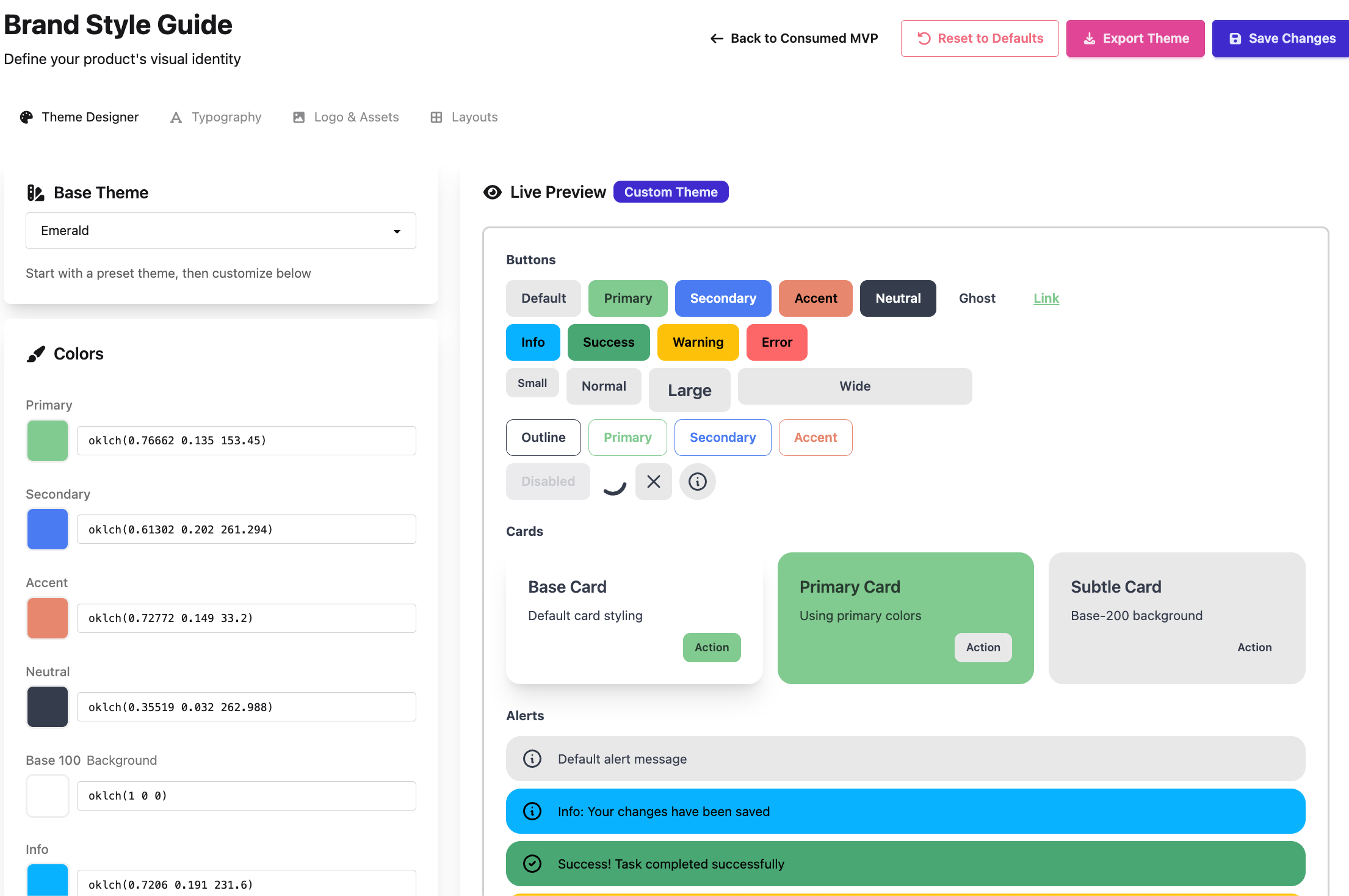 Style Guide & Branding phase in AllSpark builder