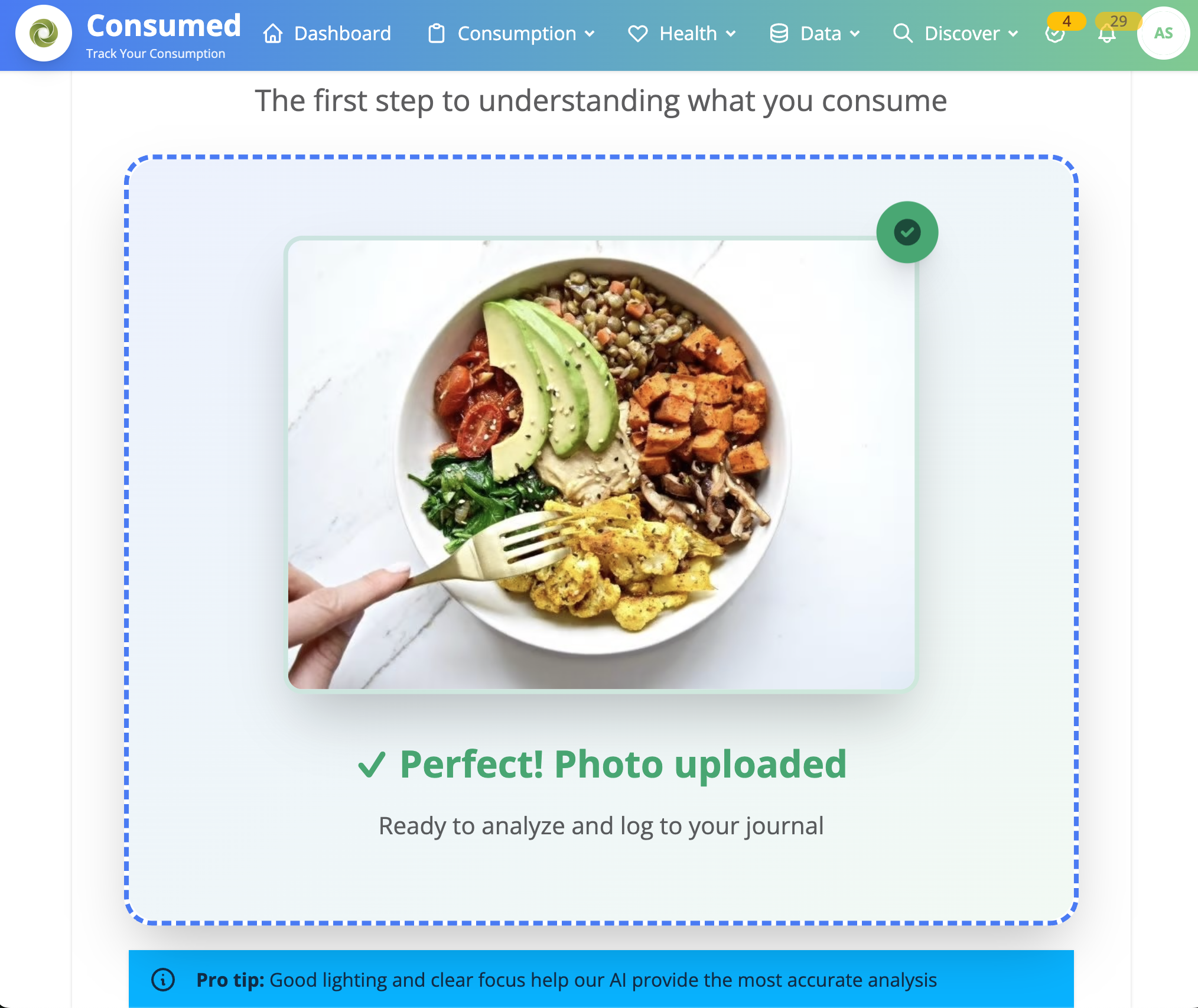 File upload confirmation